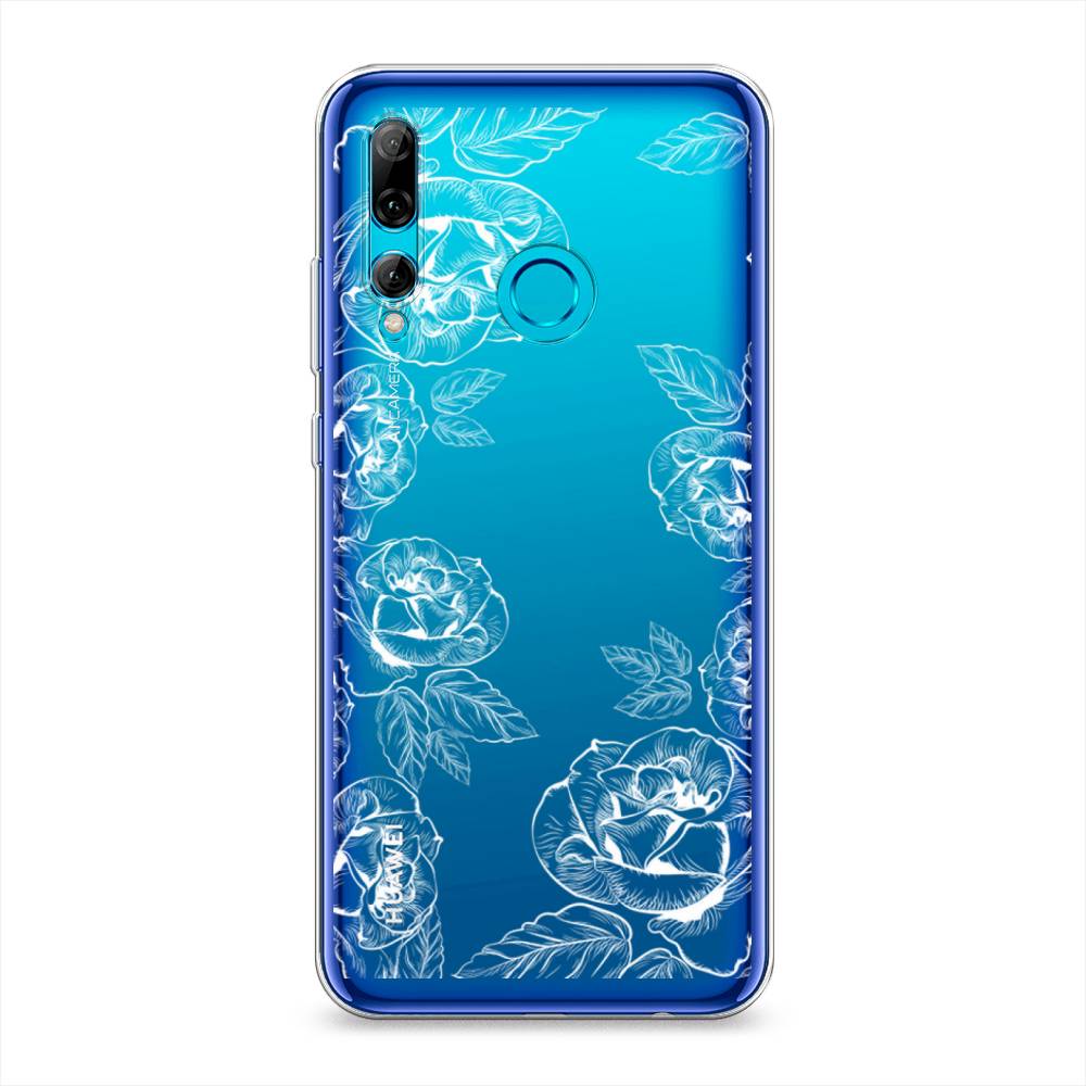 

Чехол на Honor 10i "Розы графика", Черный;серый, 69250-2