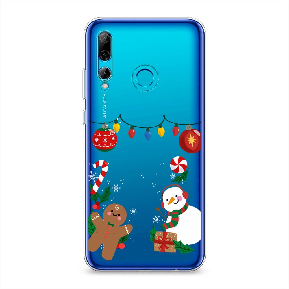 

Чехол на Honor 10i "Новогоднее настроение", Коричневый;красный;зеленый, 69250-5