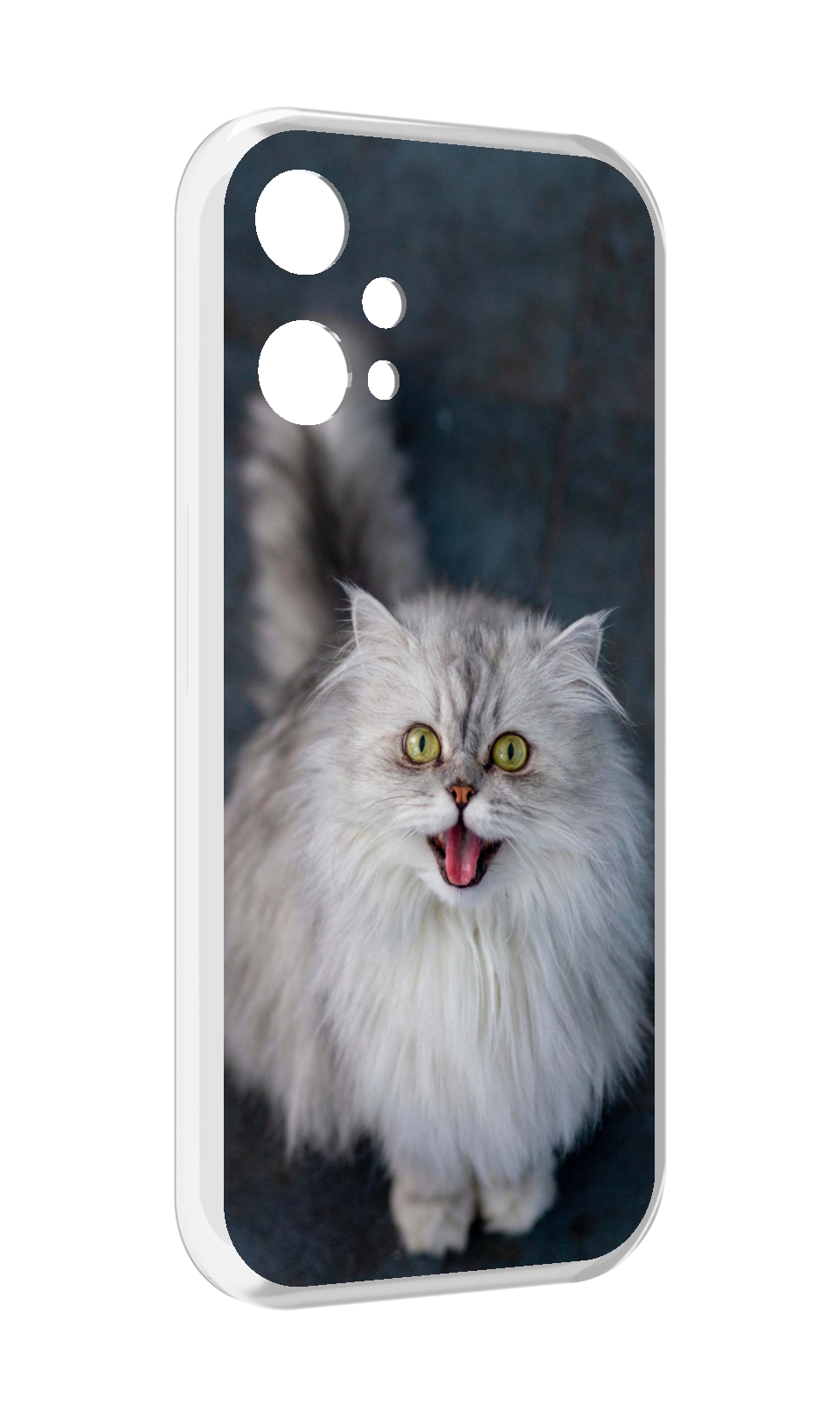 

Чехол MyPads порода кошки британская длинная для OnePlus Nord CE 2 Lite 5G, Прозрачный, Tocco