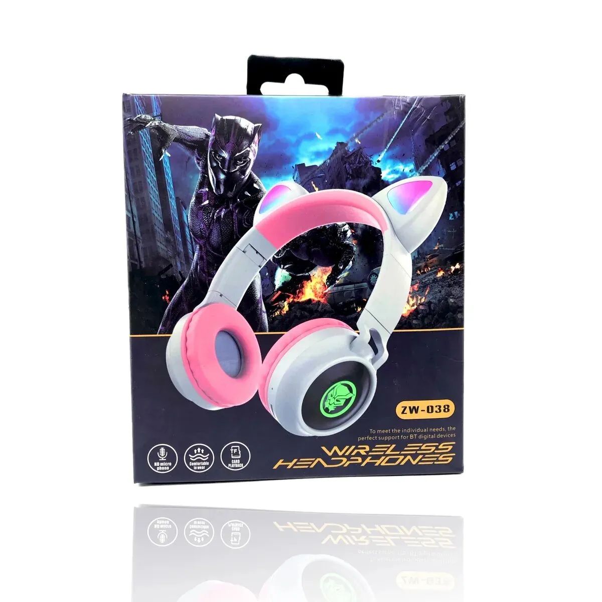 

Беспроводные наушники Cat Ear ZW-038 Черная пантера, ZW-038