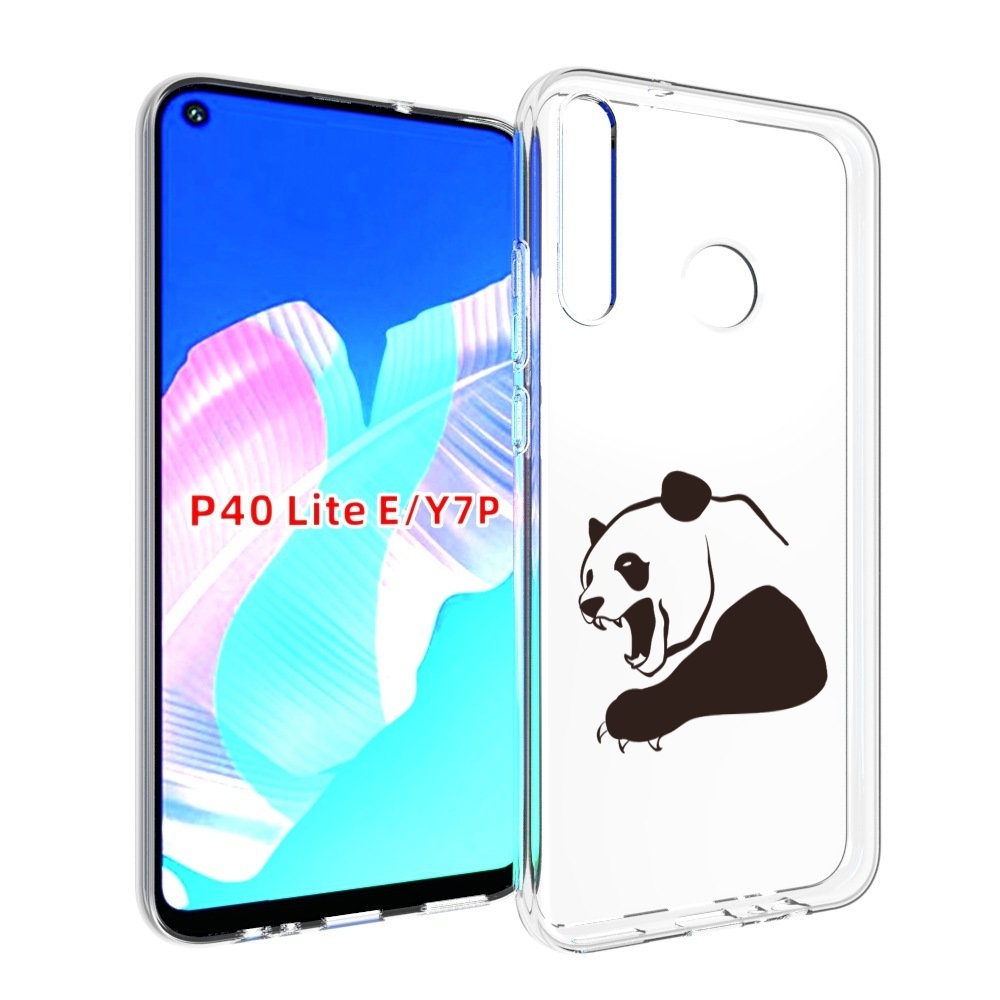 

Чехол бампер MyPads злая-панда для Huawei P40 Lite E, Прозрачный, Tocco