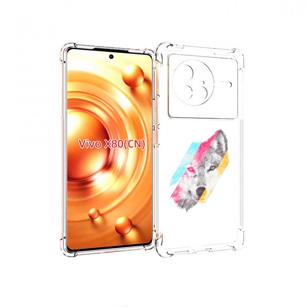 

Чехол Mypads Волк Градиент Для Vivo X80, Прозрачный, Tocco