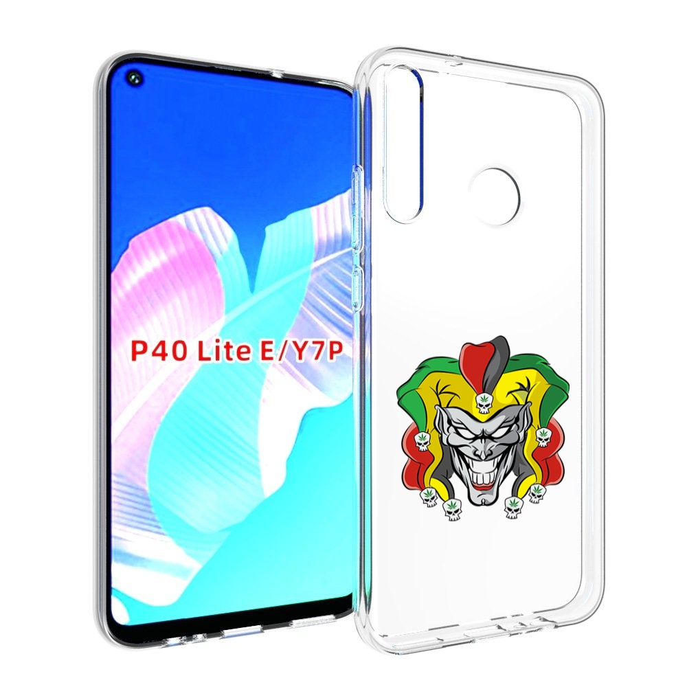 

Чехол бампер MyPads злодей-клоун для Huawei P40 Lite E, Прозрачный, Tocco