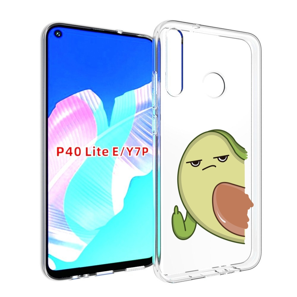 

Чехол бампер MyPads злой-авокадо для Huawei P40 Lite E, Прозрачный, Tocco
