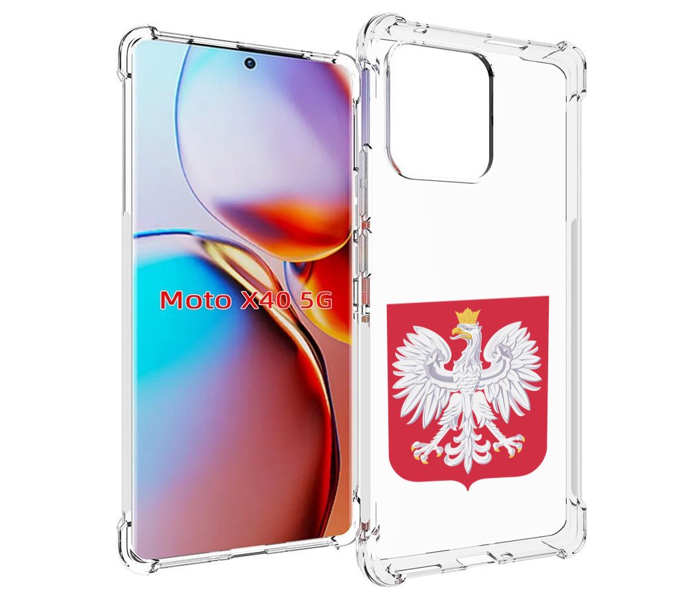 

Чехол MyPads герб-польши для Motorola Moto X40, Прозрачный, Tocco