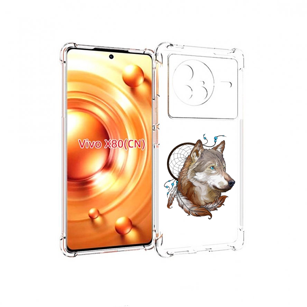 

Чехол Mypads Волк И Ловец Снов Для Vivo X80, Прозрачный, Tocco