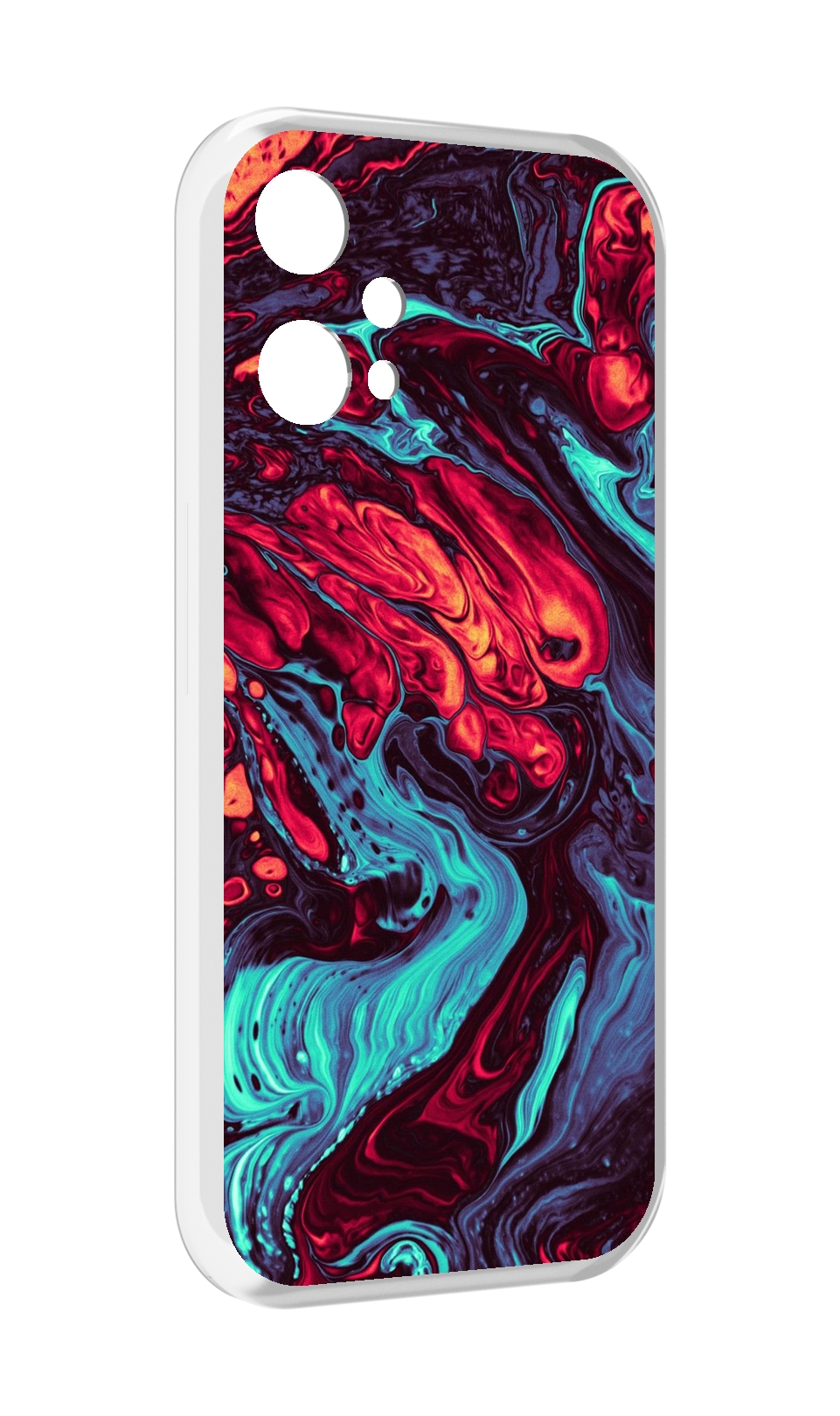 

Чехол MyPads разбавленная краска для OnePlus Nord CE 2 Lite 5G, Прозрачный, Tocco