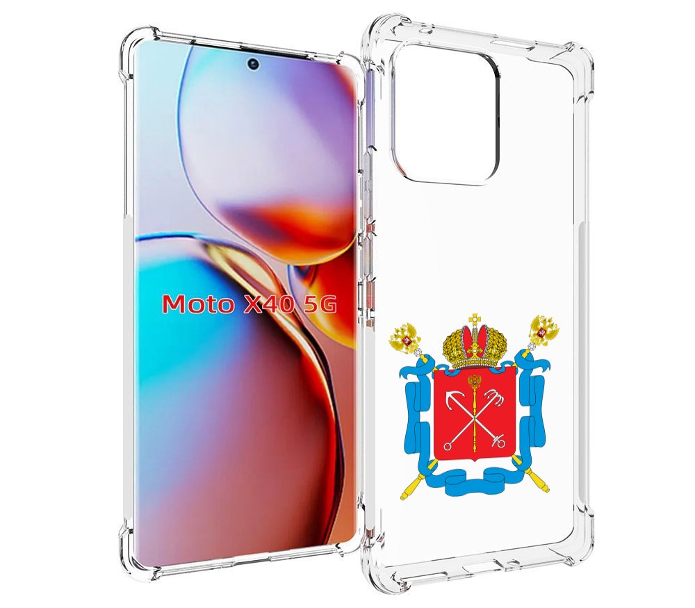 

Чехол MyPads герб-санкт-петербург для Motorola Moto X40, Прозрачный, Tocco