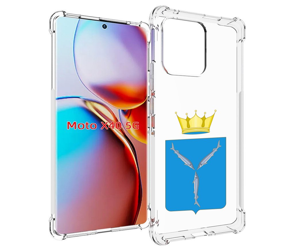 

Чехол MyPads герб-саратовская-область для Motorola Moto X40, Прозрачный, Tocco