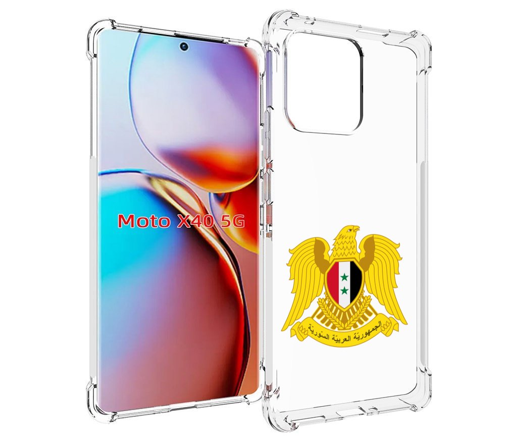 

Чехол MyPads герб-сирии для Motorola Moto X40, Прозрачный, Tocco