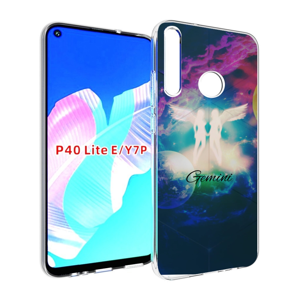 

Чехол бампер MyPads знак зодиака близнецы 3 для Huawei P40 Lite, Прозрачный, Tocco