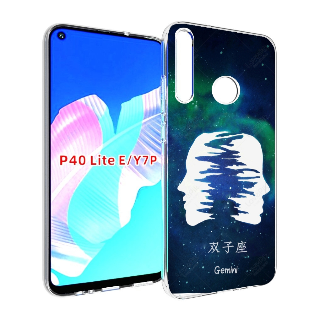 

Чехол бампер MyPads знак зодиака близнецы 6 для Huawei P40 Lite, Прозрачный, Tocco