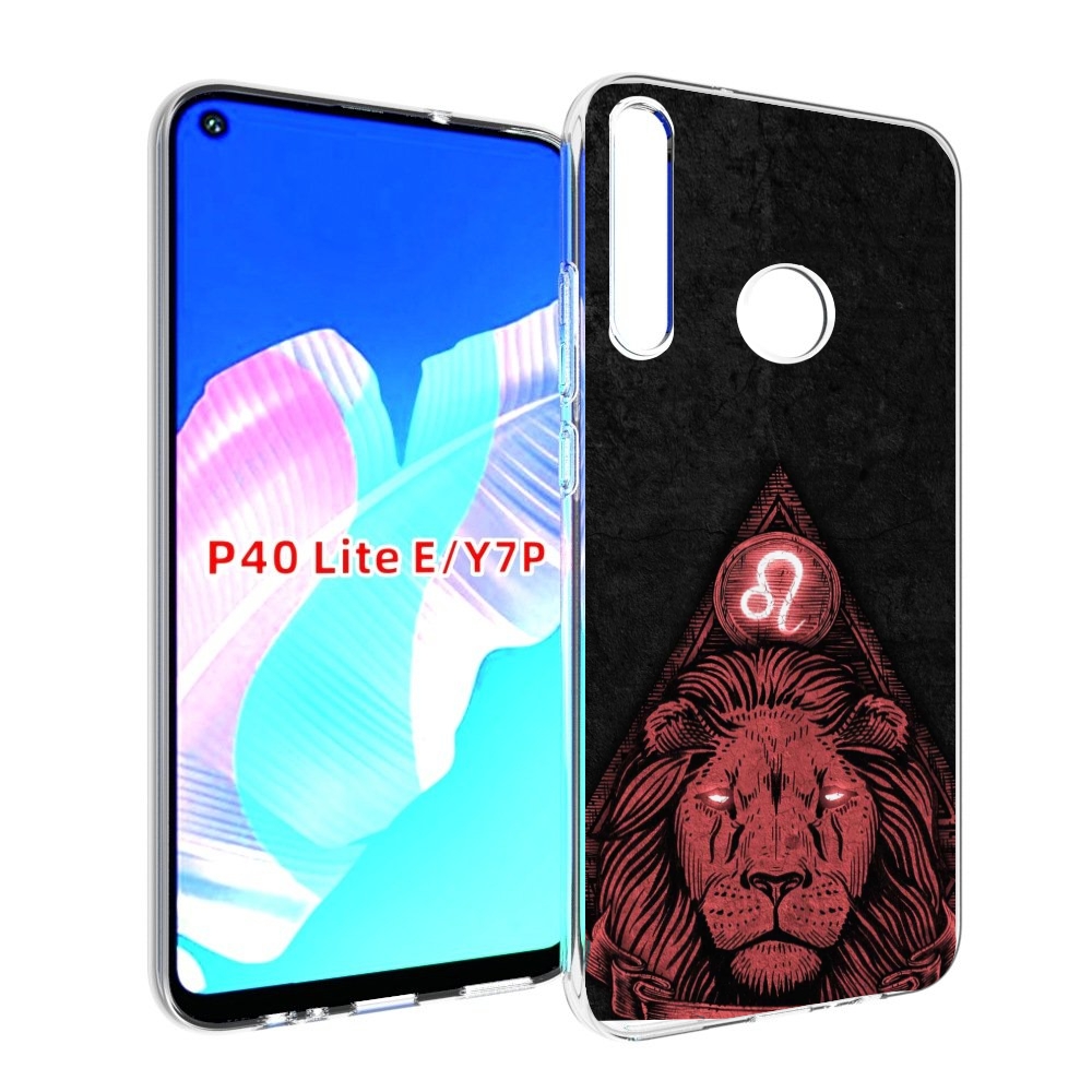 

Чехол бампер MyPads знак зодиака лев 4 для Huawei P40 Lite E, Прозрачный, Tocco