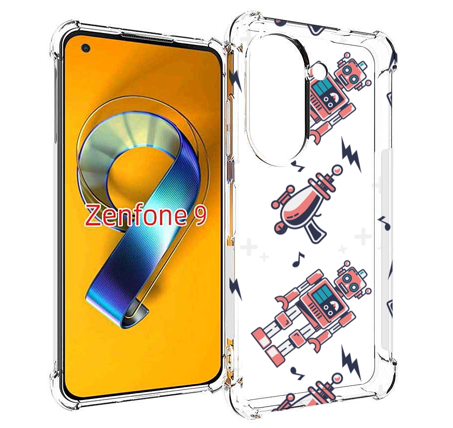 

Чехол MyPads мини-роботы для Asus Zenfone 9 (AI2202), Прозрачный, Tocco