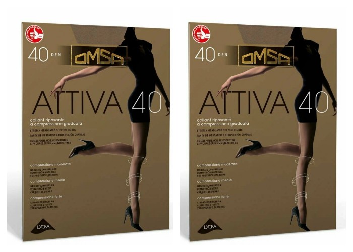 

Комплект колготок женских Omsa Attiva бежевых 3, Бежевый, Attiva