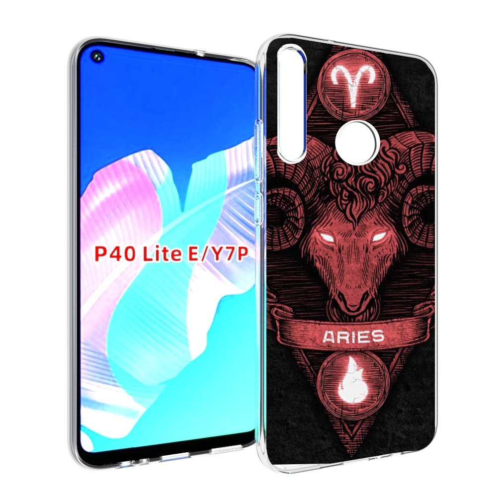 

Чехол бампер MyPads знак зодиака овен 6 для Huawei P40 Lite E, Прозрачный, Tocco