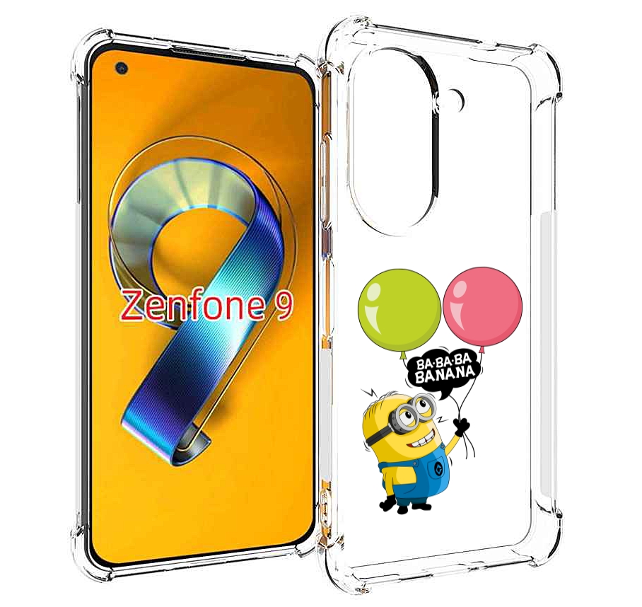 Чехол MyPads миньон-с-шариками для Asus Zenfone 9 (AI2202)