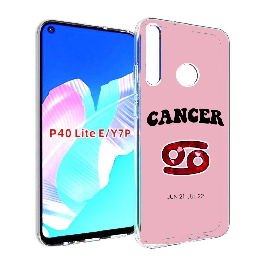 

Чехол бампер MyPads знак зодиака рак 1 для Huawei P40 Lite E, Прозрачный, Tocco