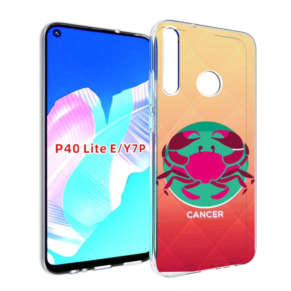 

Чехол бампер MyPads знак зодиака рак 4 для Huawei P40 Lite E, Прозрачный, Tocco