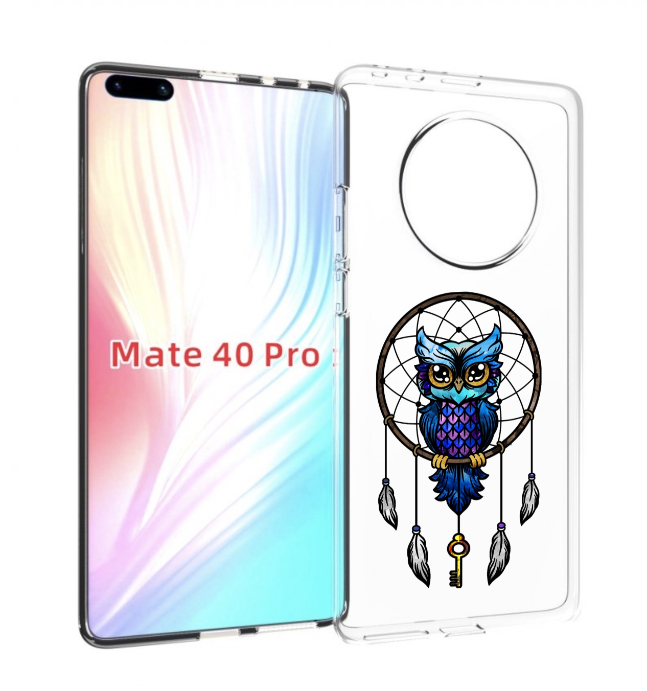 

Чехол MyPads умная-фиолетовая-сова для Huawei Mate 40 Pro (NOH-NX9), Прозрачный, Tocco