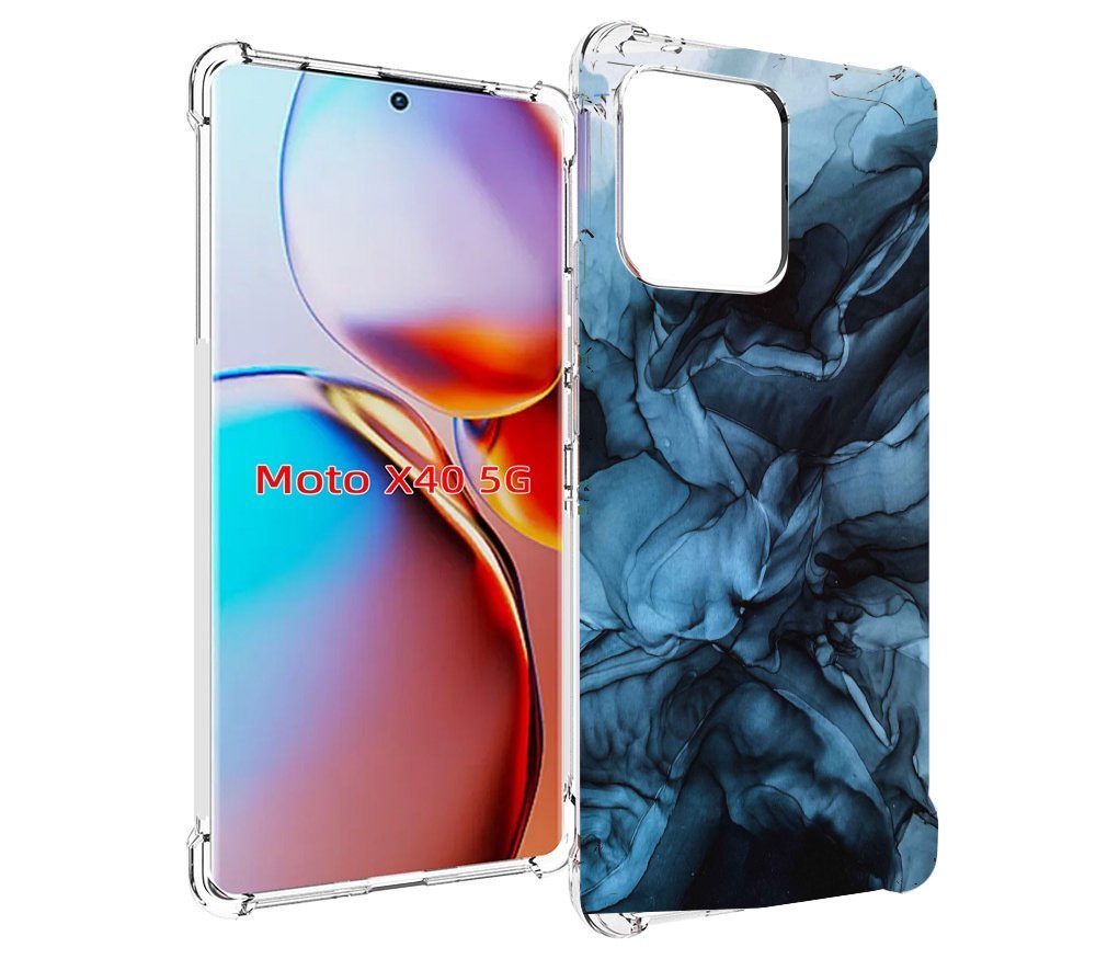 

Чехол MyPads голубой дымок для Motorola Moto X40, Прозрачный, Tocco