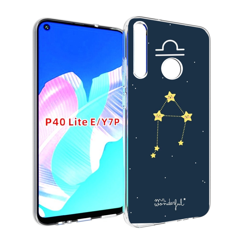 

Чехол бампер MyPads знак-зодиака-весы-1 для Huawei P40 Lite E, Прозрачный, Tocco