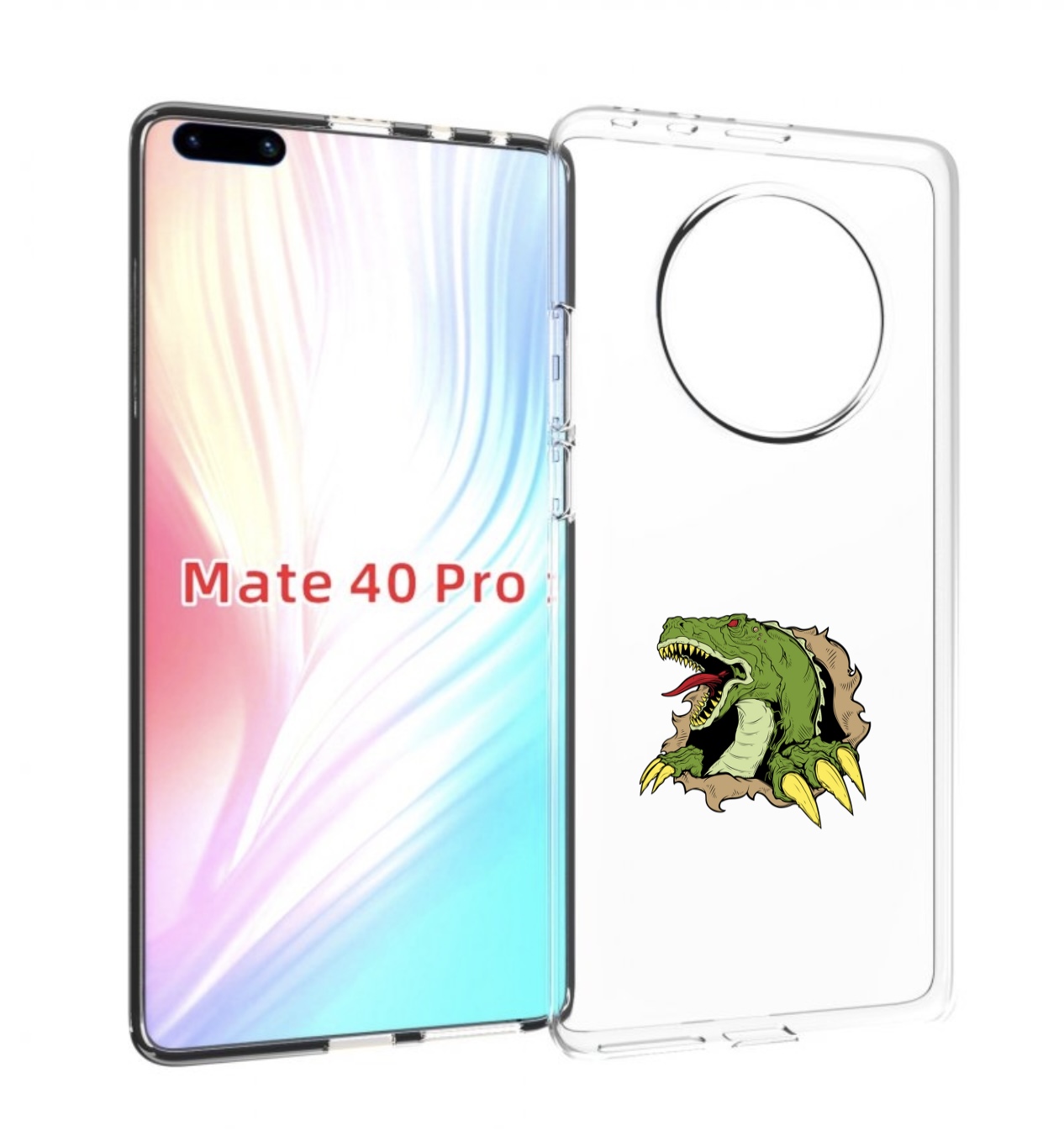 

Чехол MyPads годзила для Huawei Mate 40 Pro (NOH-NX9), Прозрачный, Tocco