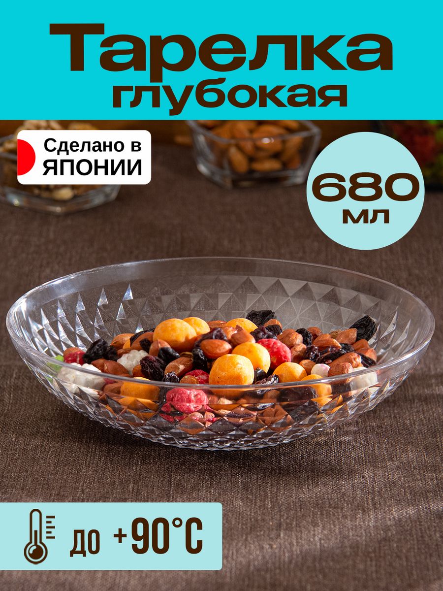 Тарелка глубокая Nakaya 680 мл, Д 17,7*4,4 см, K-500-1