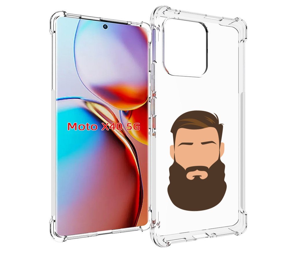 

Чехол MyPads густая-борода для Motorola Moto X40, Прозрачный, Tocco