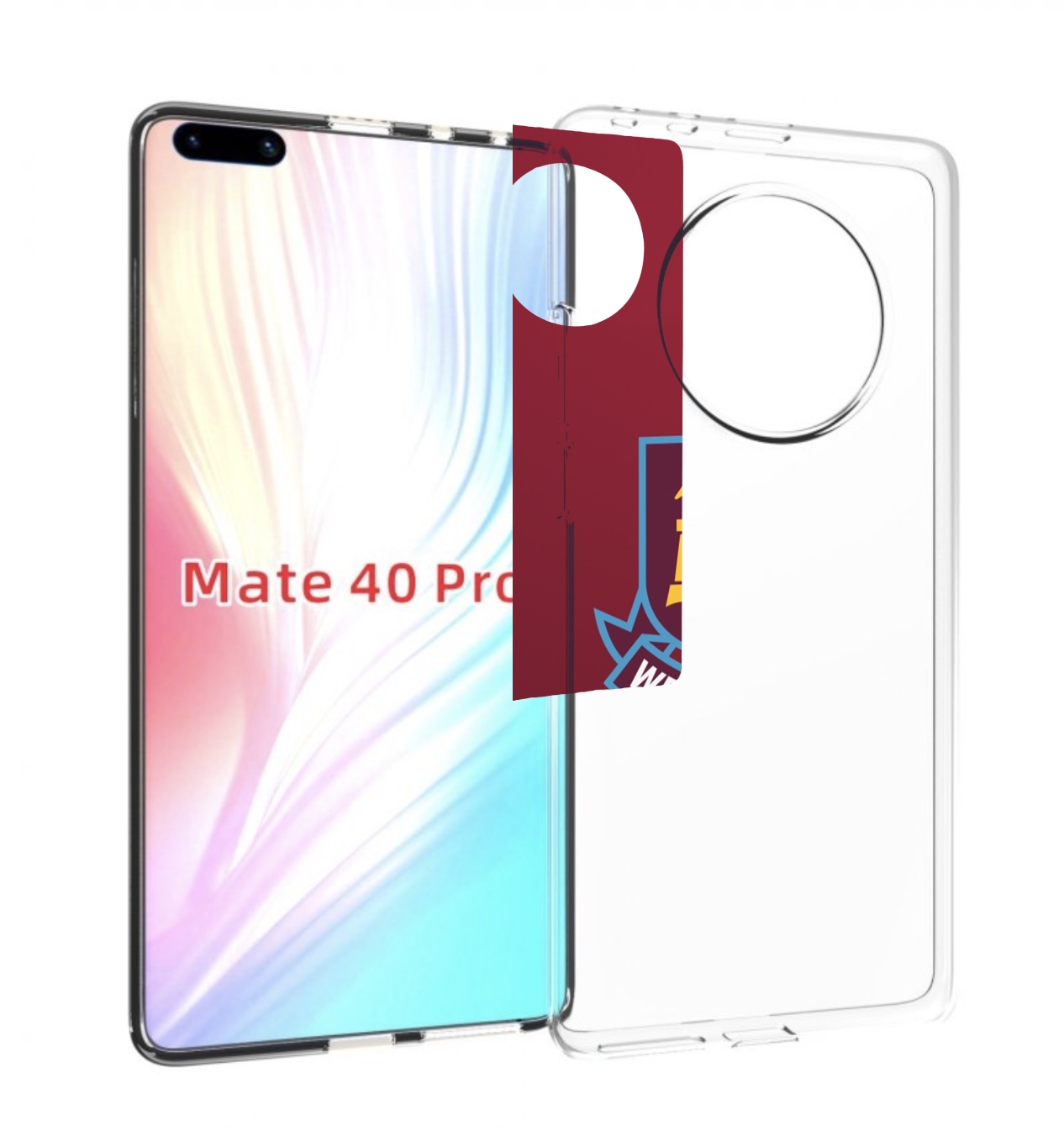 

Чехол MyPads фк вест хэм мужской для Huawei Mate 40 Pro (NOH-NX9), Прозрачный, Tocco