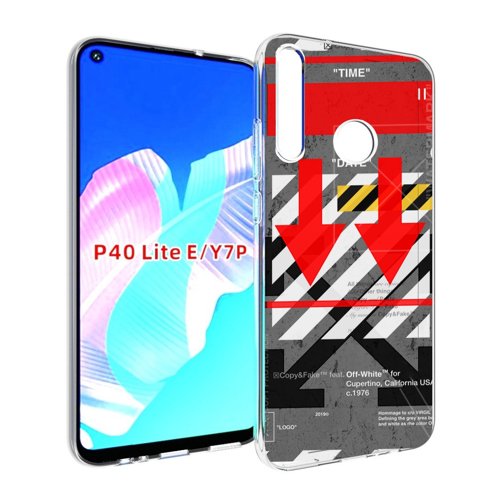 

Чехол бампер MyPads знаки-логотипы для Huawei P40 Lite E, Прозрачный, Tocco