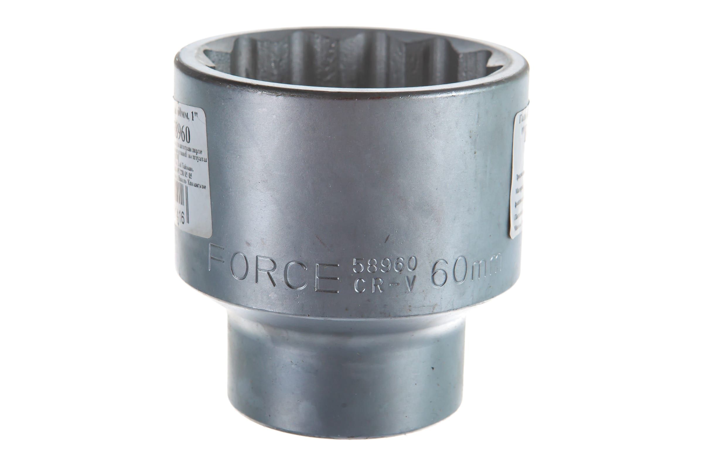 

1 Головка 12гр. 60мм FORCE арт. 58960