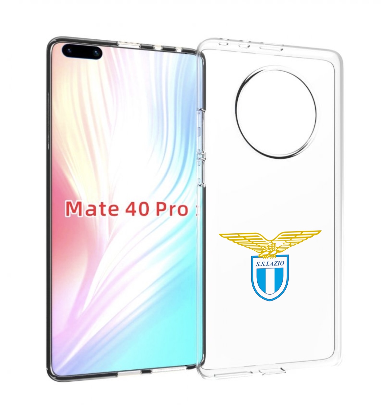 

Чехол MyPads фк лацио для Huawei Mate 40 Pro (NOH-NX9), Прозрачный, Tocco