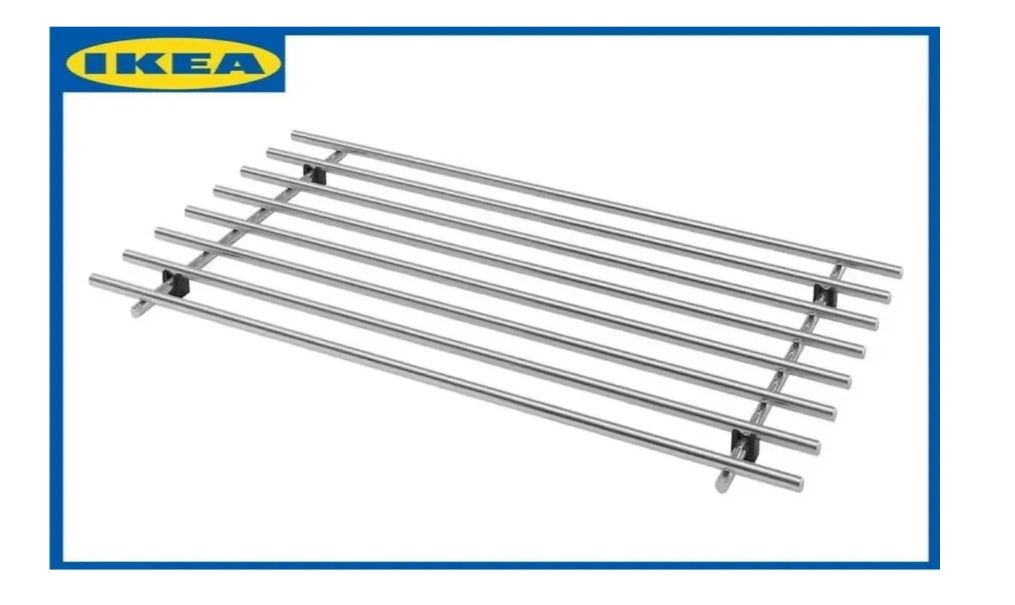 Подставка под горячее IKEA LAMPLIG 50x28 см нержавеющая сталь 2100₽