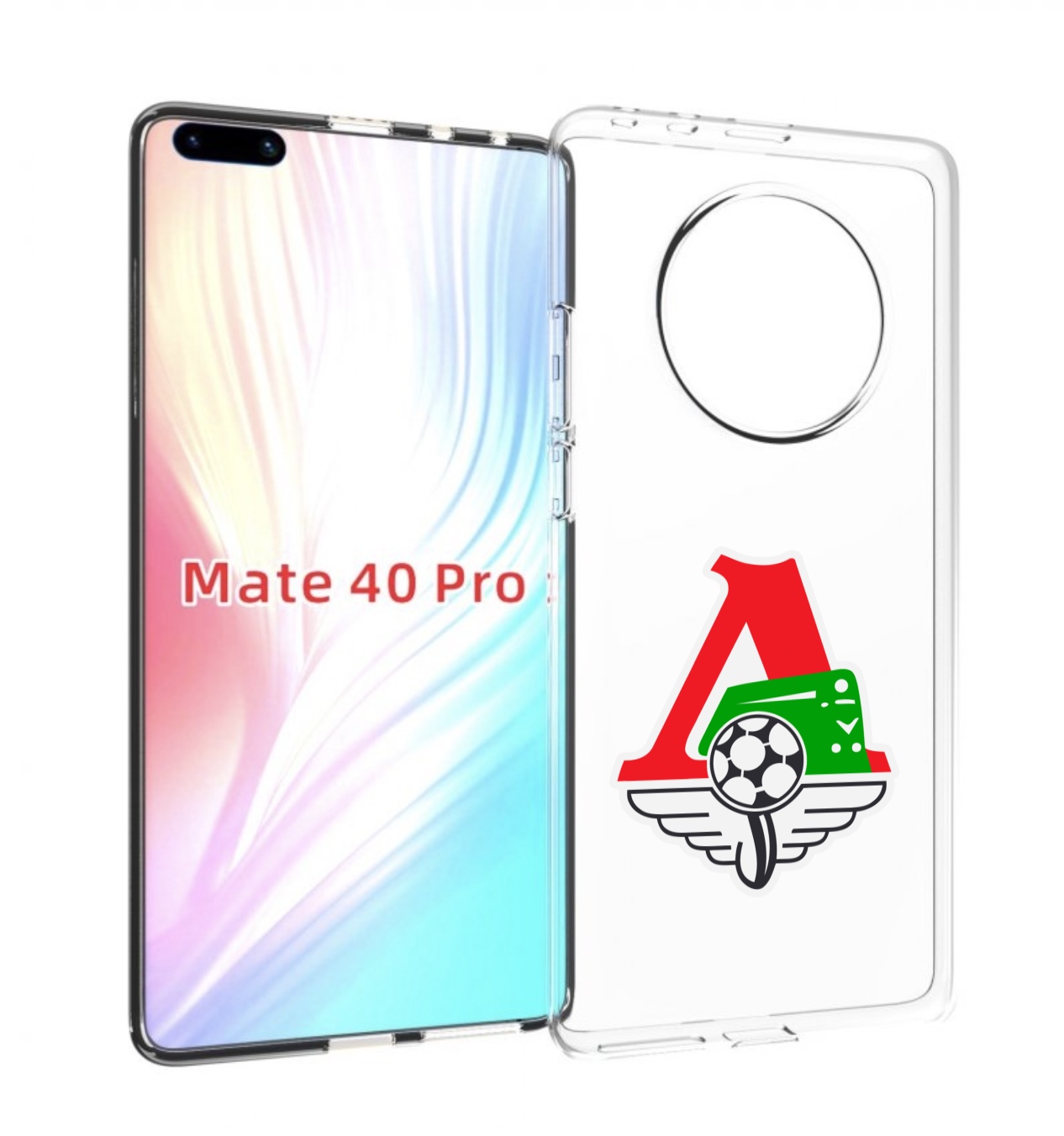 Чехол MyPads фк локомотив москва мужской для Huawei Mate 40 Pro (NOH-NX9)