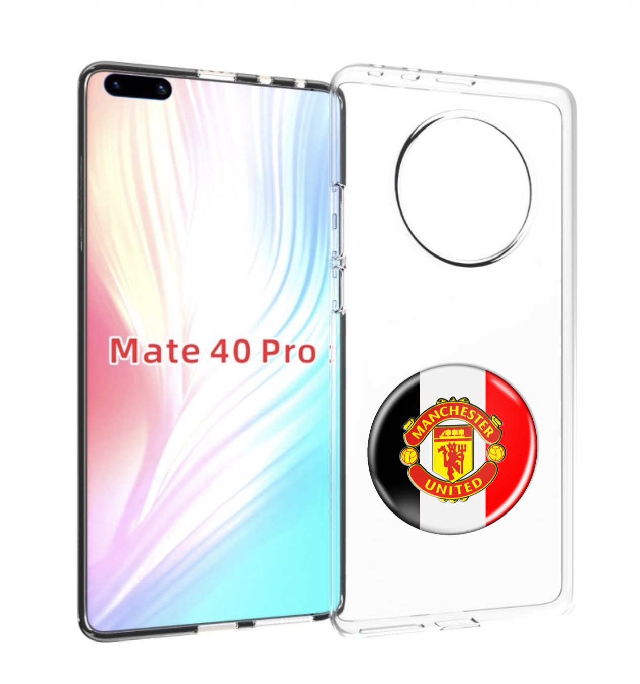 

Чехол MyPads фк манчестер юнаитед мужской для Huawei Mate 40 Pro (NOH-NX9), Прозрачный, Tocco