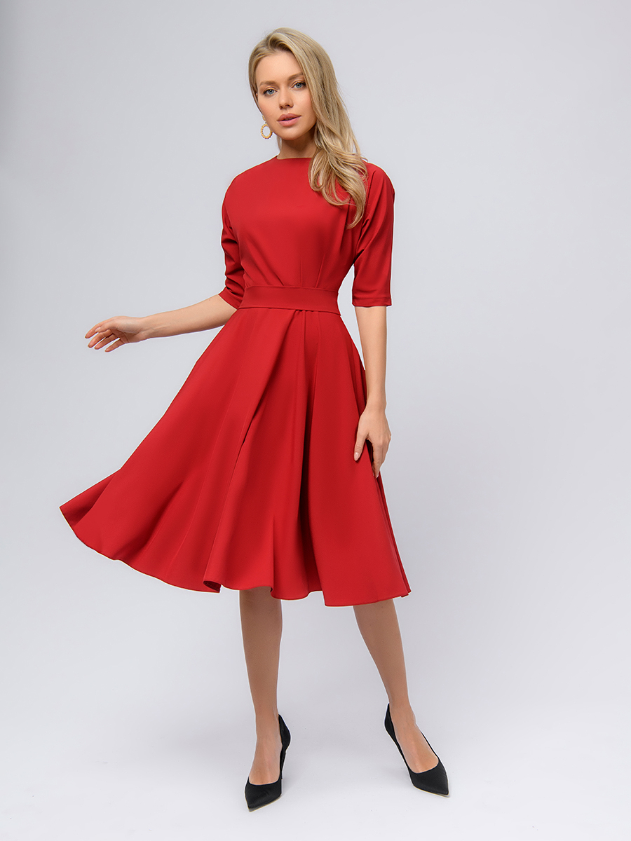 

Платье женское 1001dress 0101046BO бордовое 40 RU, Бордовый, 0101046BO