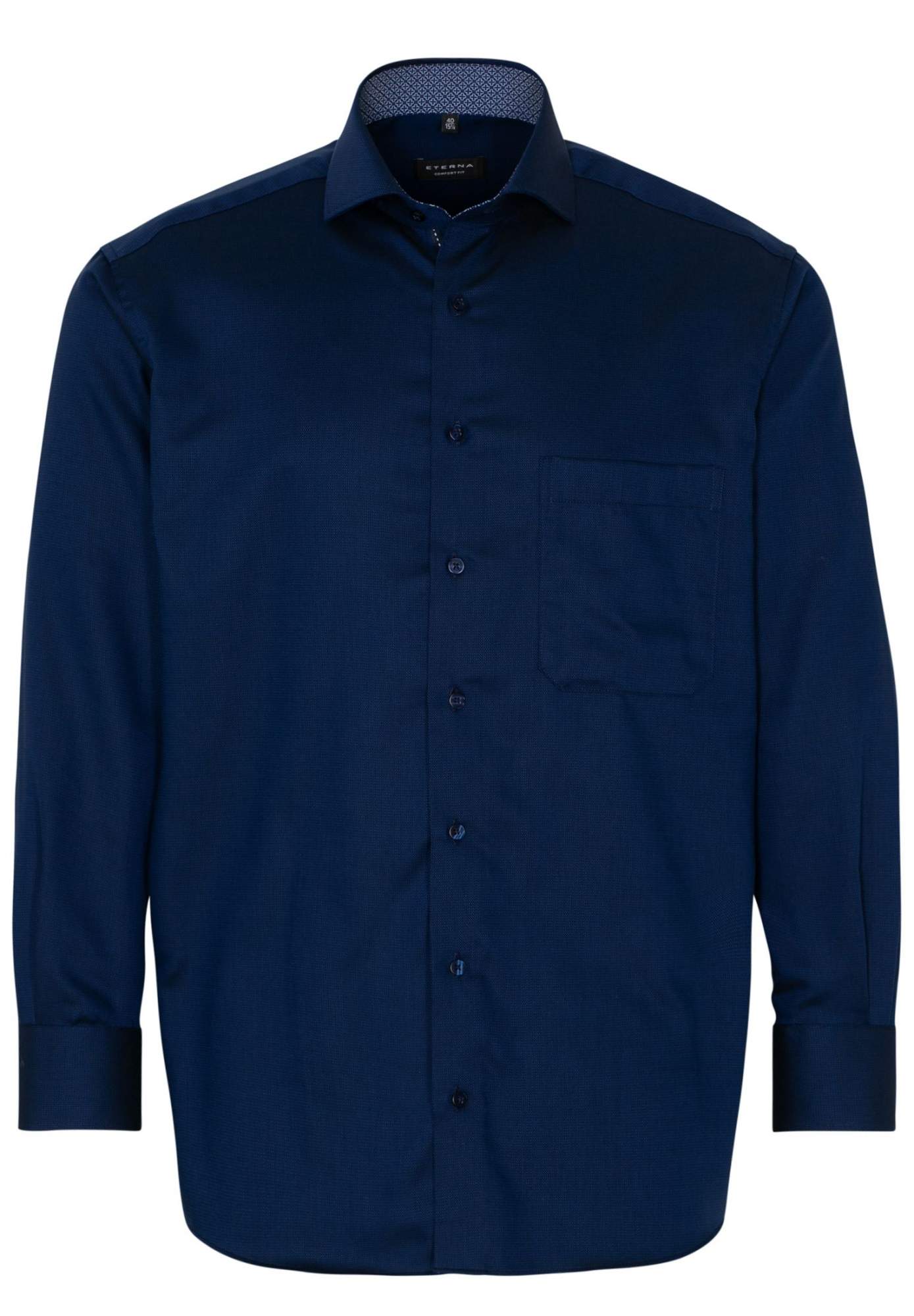 Рубашка мужская ETERNA 3116-34-E14V синяя 45