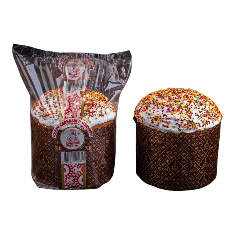 

Кулич Каравай Кубани сдобный с изюмом 300 г