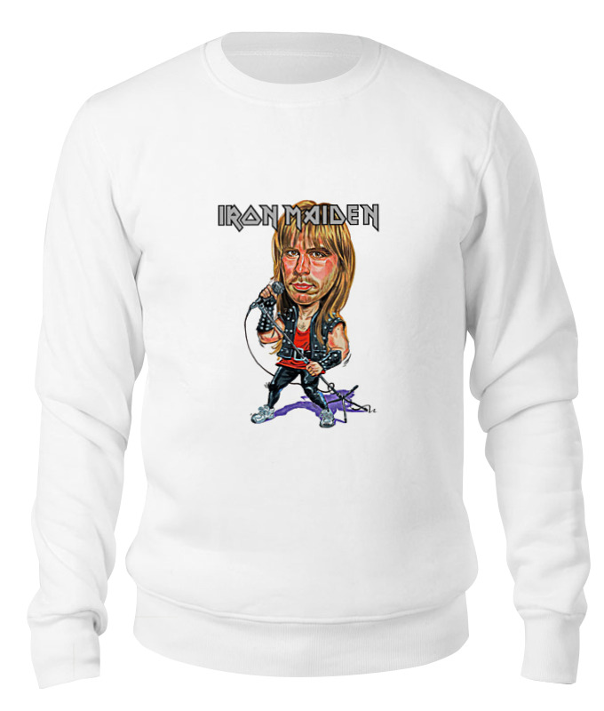 

Свитшот унисекс Printio Iron maiden band белый XL, Iron maiden band