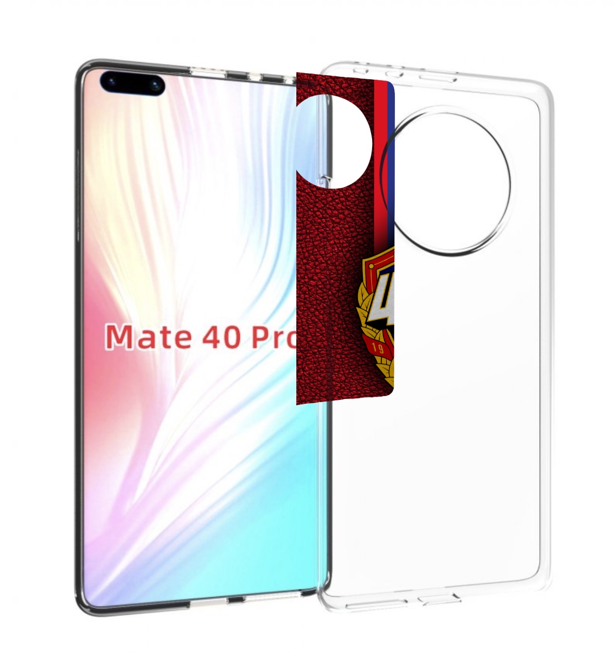 

Чехол MyPads фк цска для Huawei Mate 40 Pro (NOH-NX9), Прозрачный, Tocco