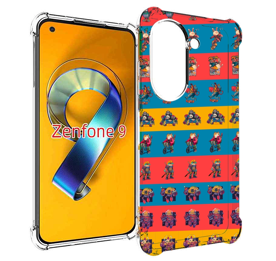 

Чехол MyPads много стикеров для Asus Zenfone 9 (AI2202), Прозрачный, Tocco