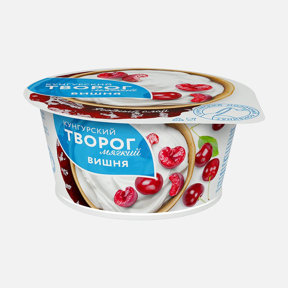 

Творог Кунгурский МК мягкий, со вкусом вишни, 3,5%, 120 г