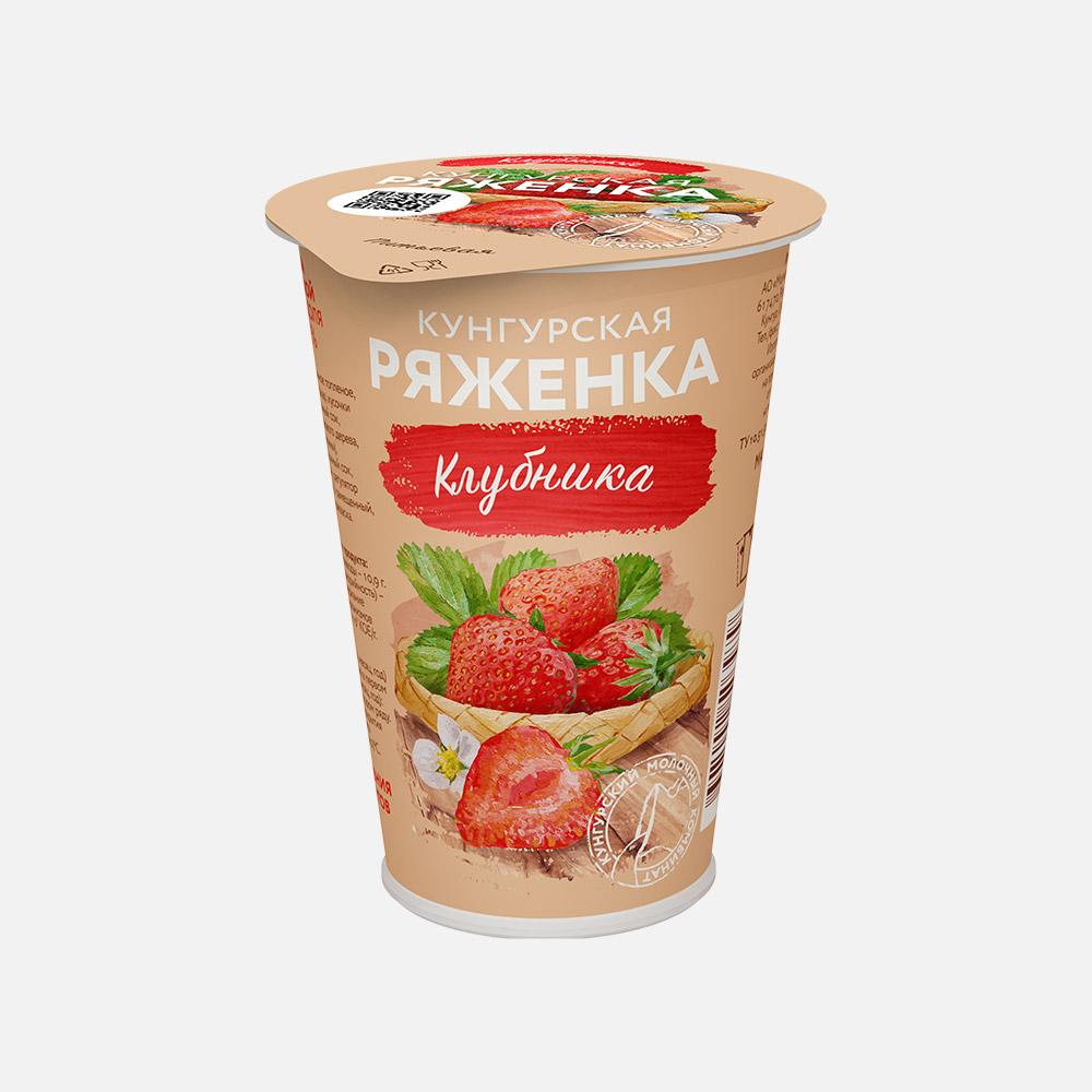 

Ряженка Кунгурский МК со вкусом клубники, 3,5%, 190 г