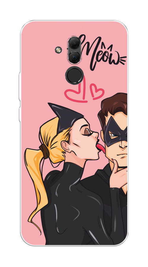 

Чехол Awog на Huawei Mate 20 Lite "Kiss of Cat Woman", Розовый;черный;бежевый, 66650-1
