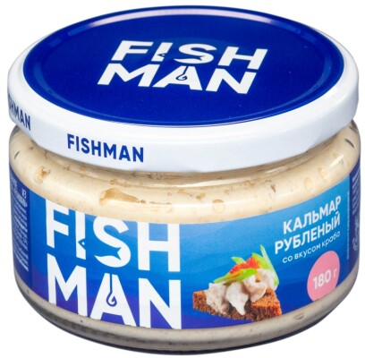 фото Кальмар рубленый со вкусом краба fishman 180 г