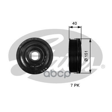 

Демпфер Коленчатого Вала Tvd1110 (7845-10110) Gates Tvd1110