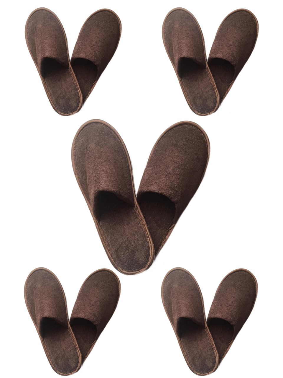 фото Домашние тапочки мужские полокрон 12715-5 коричневые 41-44 ru 5 пар