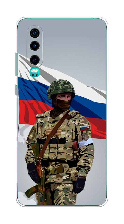 

Чехол Awog на Huawei P30 "Солдат с флагом", Белый;синий;красный;зеленый, 68550-1