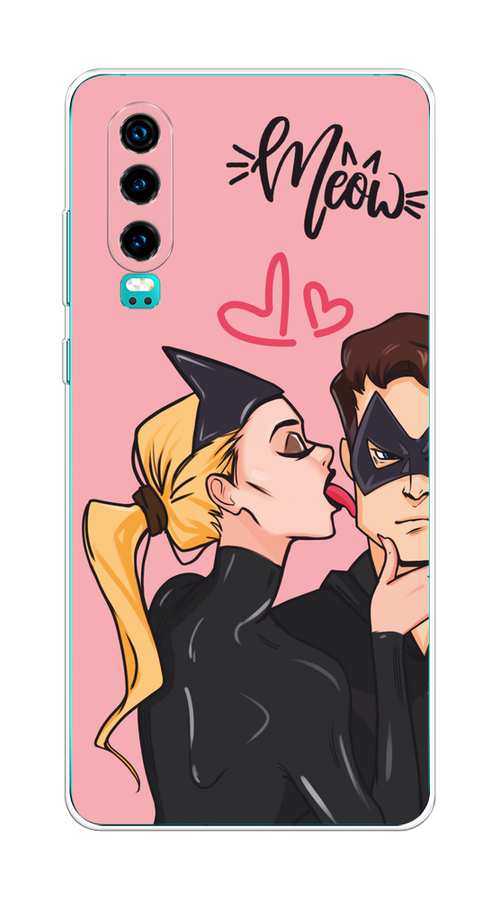 

Чехол Awog на Huawei P30 "Kiss of Cat Woman", Розовый;черный;бежевый, 68550-1